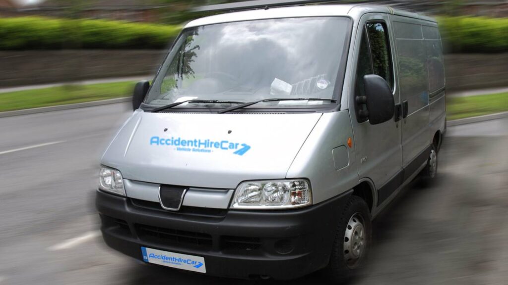 Accident hire van after a non fault accident. courtesy hire van company.insurance courtesy hire van