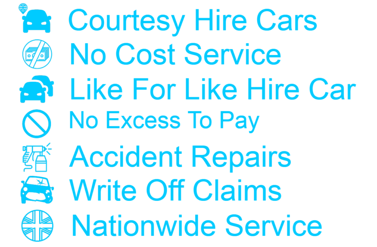 accident hire car non fault accident courtesy car service